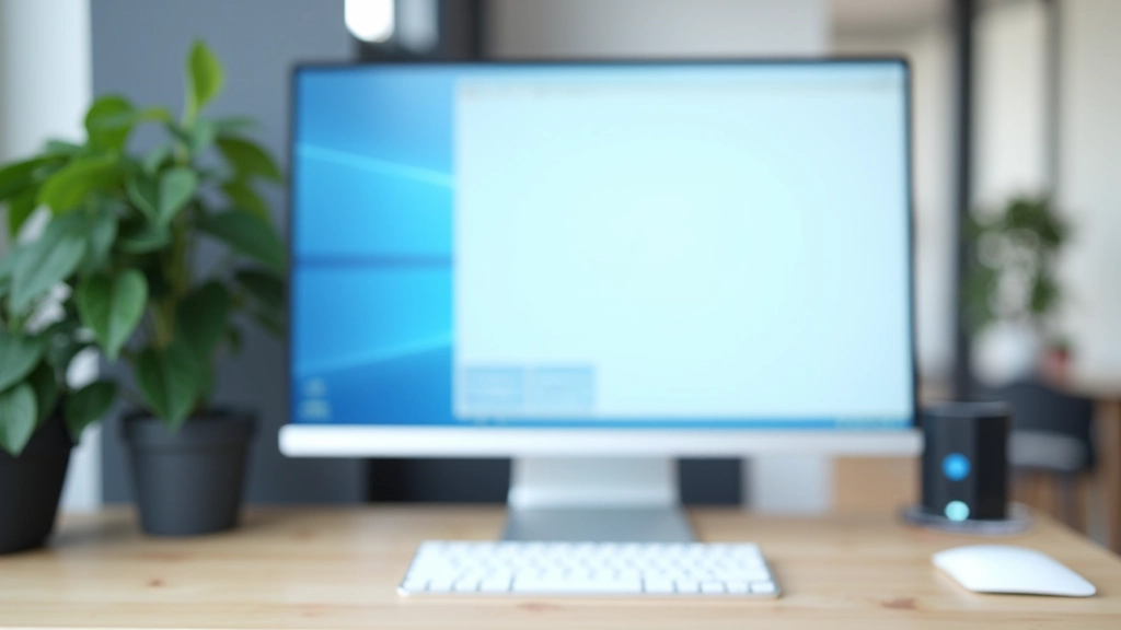 PC desktop con icone di applicazioni e notifiche di avvio visibili