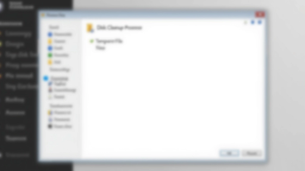 Finestra di Windows Pulitura disco aperta, che mostra cartelle temporanee selezionate e lo spazio che sarà liberato