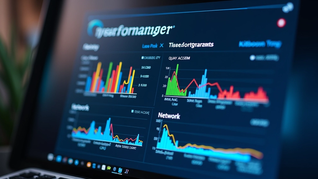 Finestra di Task Manager di Windows con scheda Prestazioni, mostrando grafici di CPU, memoria e utilizzo del disco